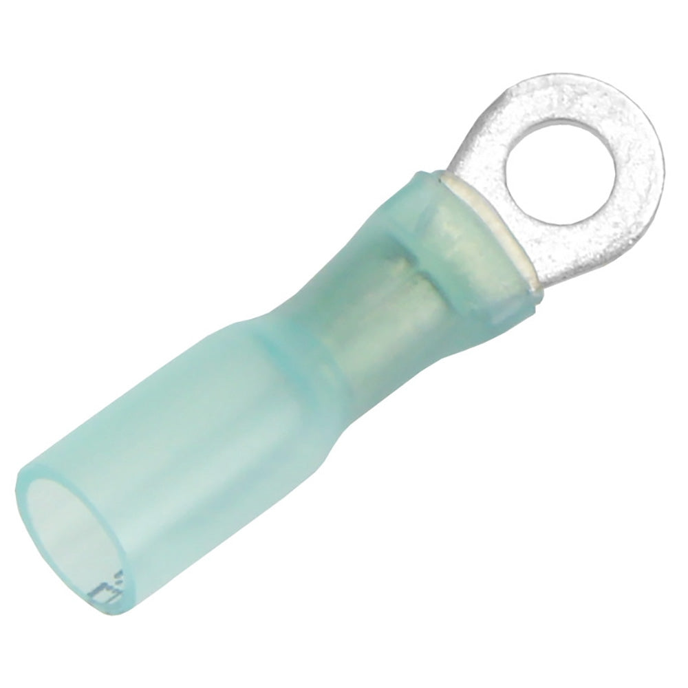 Pacer TE14-8R-500 16-14 AWG Heat Shrink Ring Terminal - #8 Stud Size - 500 Pack