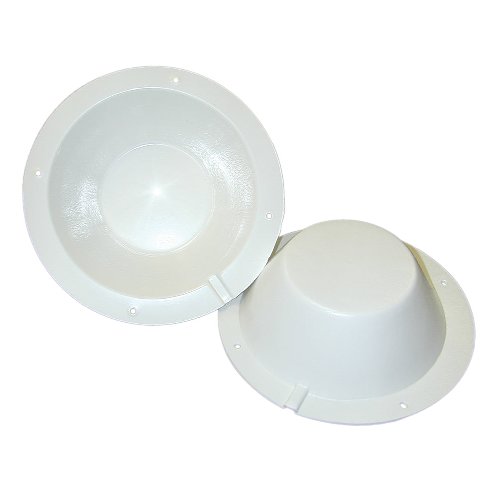 Poly-Planar 8-1/2" Speaker Back Cover - White SBC-2