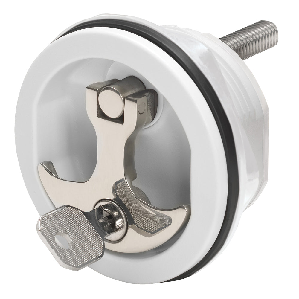 Whitecap 6228WC Compression Handle - Nylon White/Stainless Steel - Locking