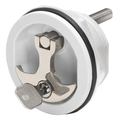 Whitecap 6228WC Compression Handle - Nylon White/Stainless Steel - Locking