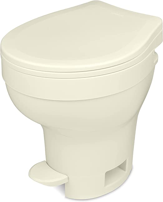 Thetford 31838 Aqua-Magic VI Permanent Toilet with Hand Sprayer - Low Profile, Parchment