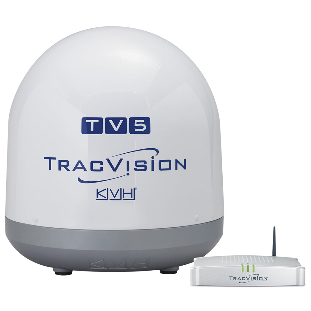 KVH TracVision TV5 w/IP-Enabled TV-Hub & Linear Universal Quad-Output LNB w/Manual Skew 01-0364-04