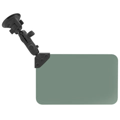 RAM Mount RAM-B-166-326-VIS-G1U Suction Cup Mount w/Dark Green Sun Visor - 50% Tint