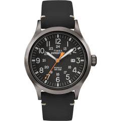 Timex Expedition Metal Scout - Black Leather/Black Dial TW4B019009J