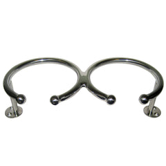 Whitecap Top Mount Ring SS Cup Holder - 2-Drink - Base Mount S-3517