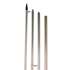 Tigress 88220 15&#39; Economy Fixed Aluminum Outriggers - 1-1/8" O.D. - Silver/Black - Pair