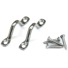 Tigress 88667 Stainless Steel Pad Eyes w/Stainless Steel Screws