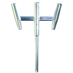 Tigress 88159 Triple Aluminum Kite Rod Holder - Straight Butt - Polished