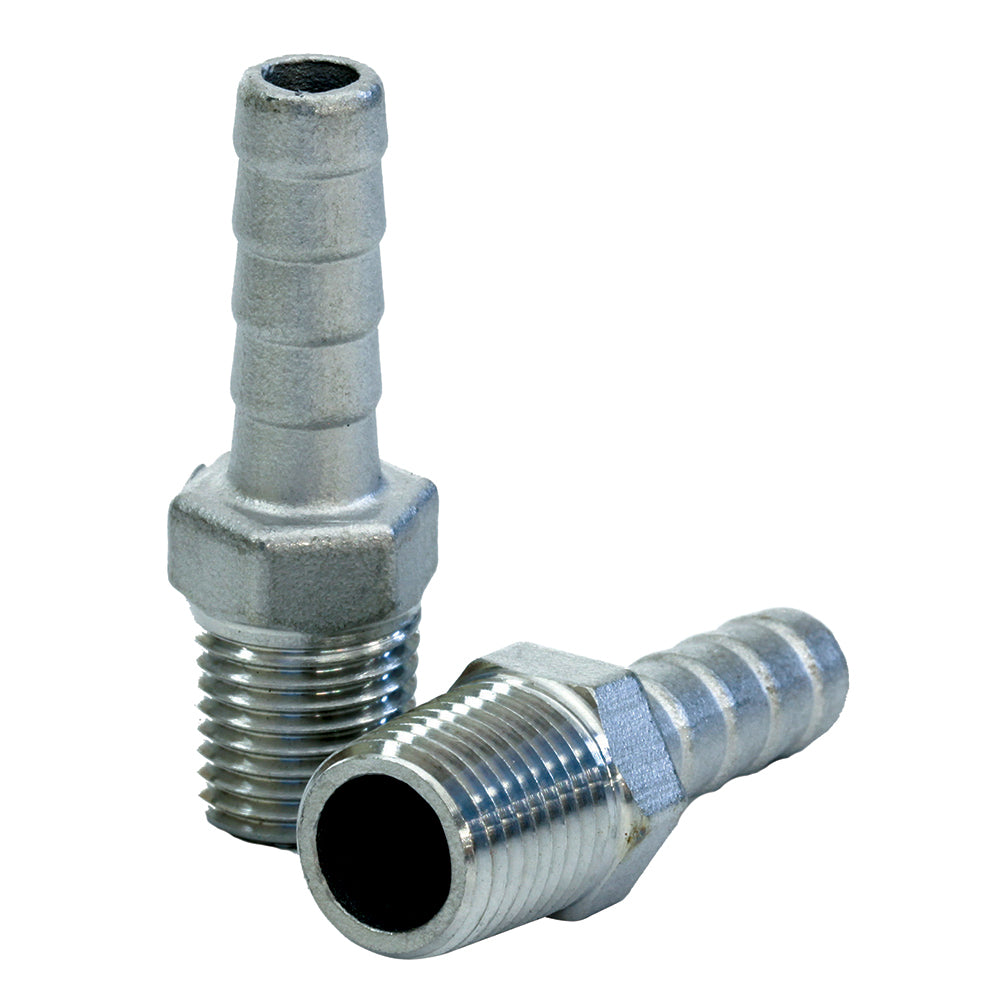 Tigress 77910 Stainless Steel Pipe to Hose Adapter - 1/4" IPS