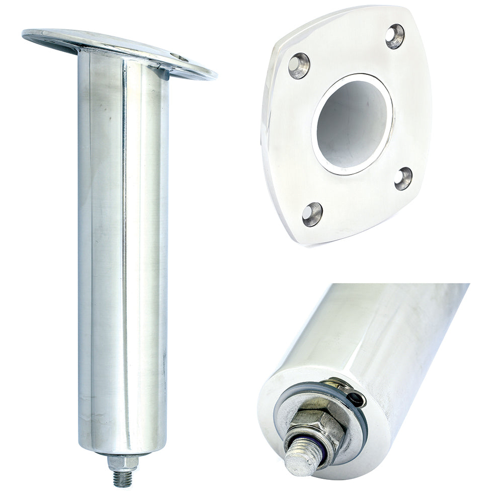 Tigress 88524SM 4 Hole Swivel Rectangular Head Rod Holder - 15&#176; - 10-1/2"