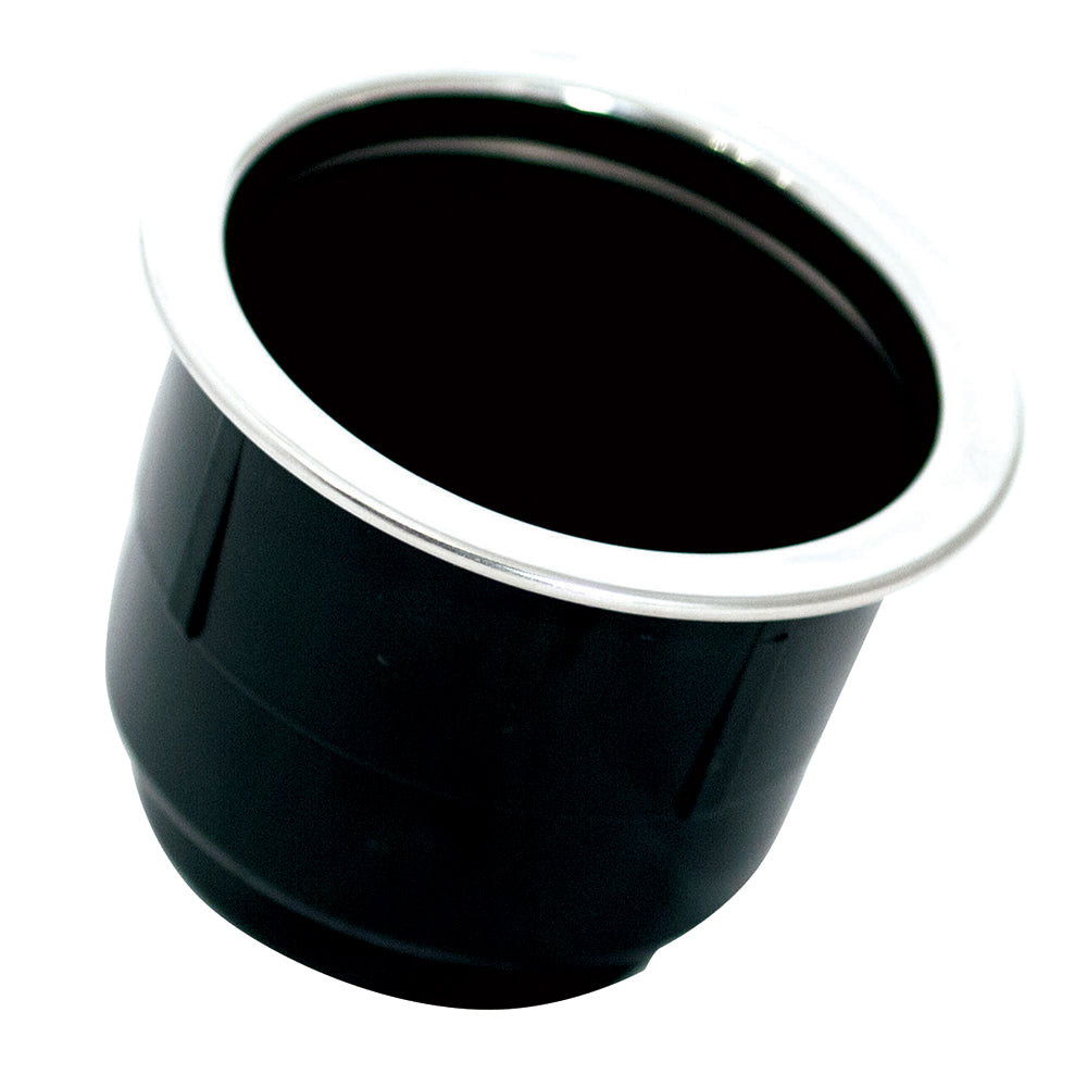 Tigress PCHE-BP Black Plastic Cup Holder Insert w/SS Ring On Top