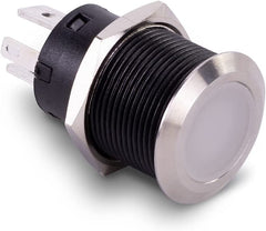 Sierra AV10130B Push-Button Switch, Off/On, Blue Center LED, 20A