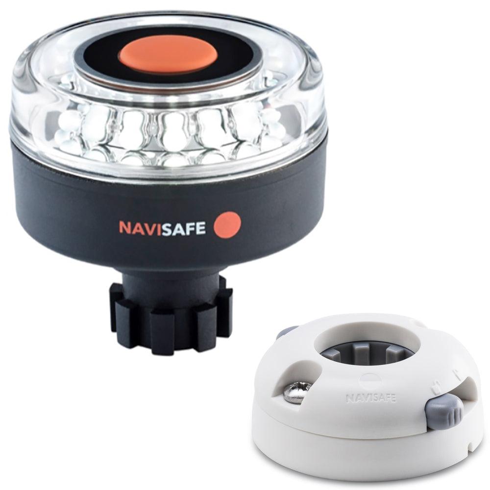 Navisafe Navilight 360-Deg 2NM w/Navibolt Base & Horizontal Mount - White 042KIT5