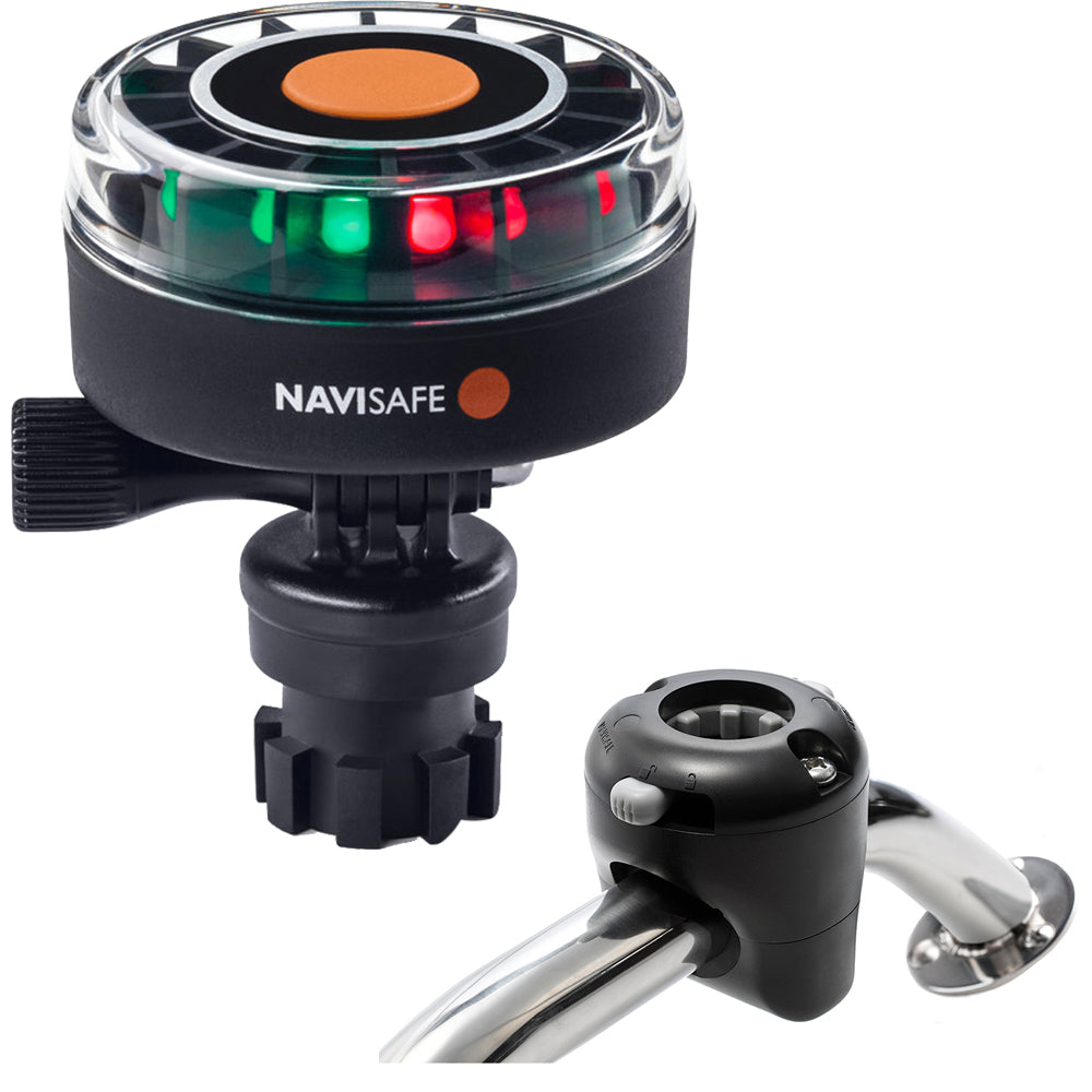 Navisafe Navilight 2NM Tricolor w/Navimount Base & Rail Mount - Black 340KIT