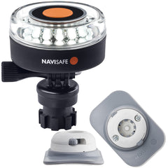 Navisafe Navilight 360-Deg 2NM White w/Navimount Base & RIB Mount - White 040KIT4