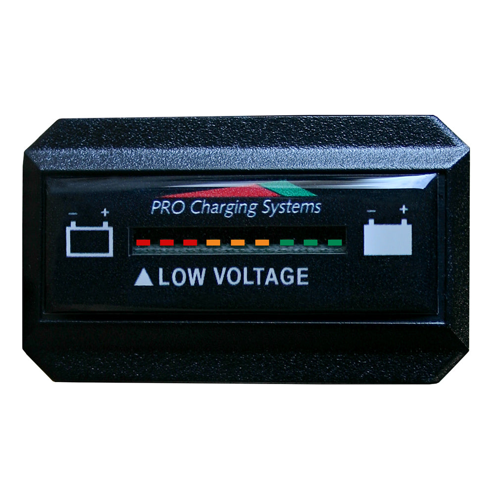 Dual Pro Battery Fuel Gauge - DeltaView Link Compatible - Rectangle - 64V System (8-8V Batteries) BFGWOVR64V
