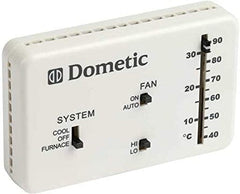 Dometic 3106995.032 Analog Wall Thermostat Only - Polar White