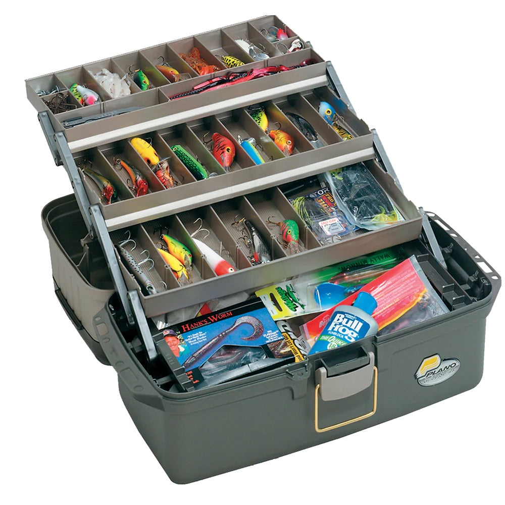 Plano Guide Series Tray Tackle Box - Graphite/Sandstone 613403