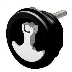 Whitecap S-1417BC Compression Handle CP Zamac/Black Nylon No Lock Fresh Water Use Only