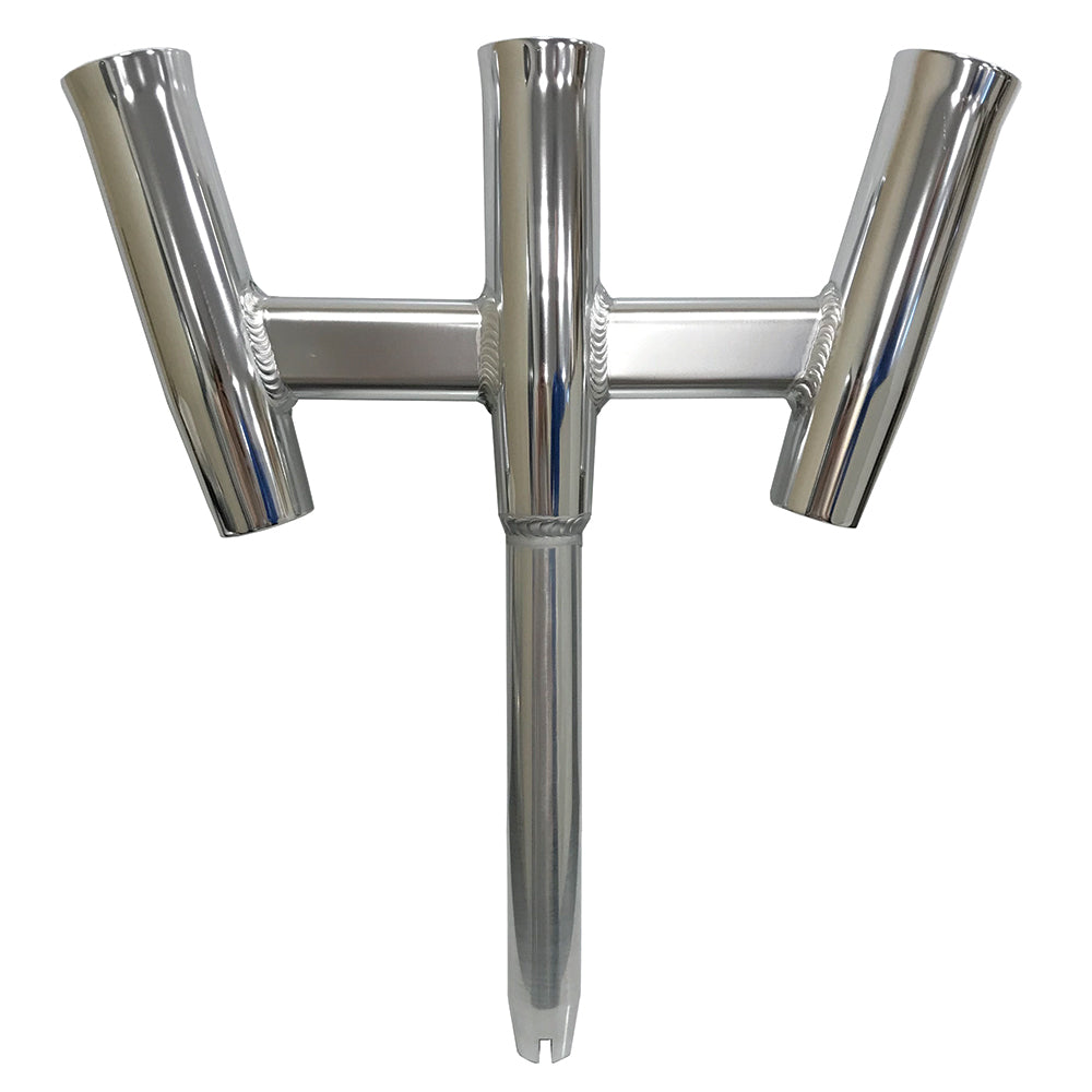 Tigress 88160-1 GS Trident Rod Holder - Straight Butt - Polished Alumunim