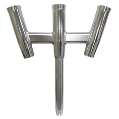 Tigress 88160-1 GS Trident Rod Holder - Straight Butt - Polished Alumunim