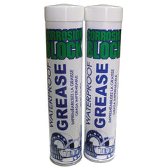 Corrosion Block 25003-D-2 High Performance Waterproof Grease - (2) 3oz Cartridges - Non-Hazmat, Non-Flammable & Non-Toxic