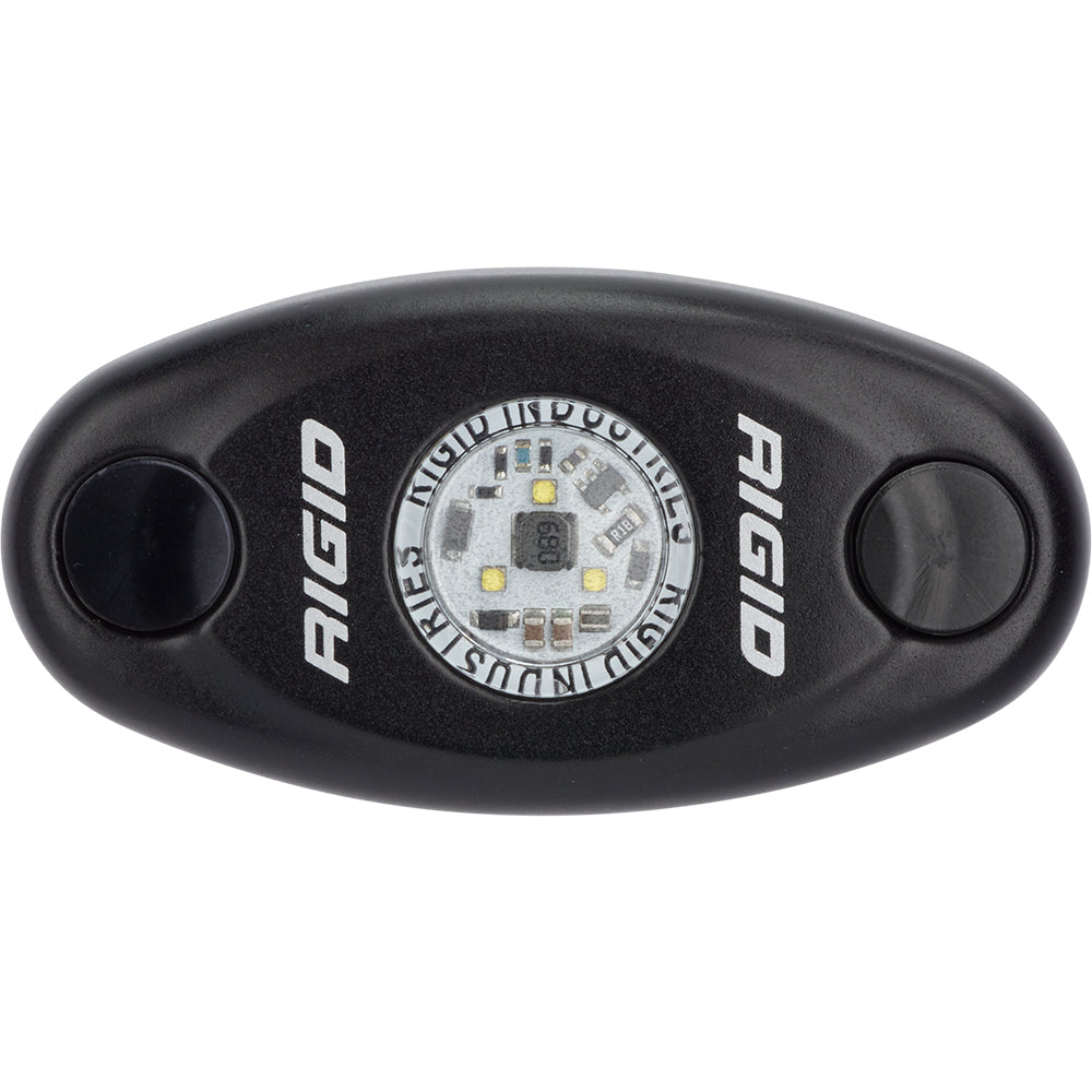 RIGID Industries A-Series Black Low Power LED Light - Single - Red 480043