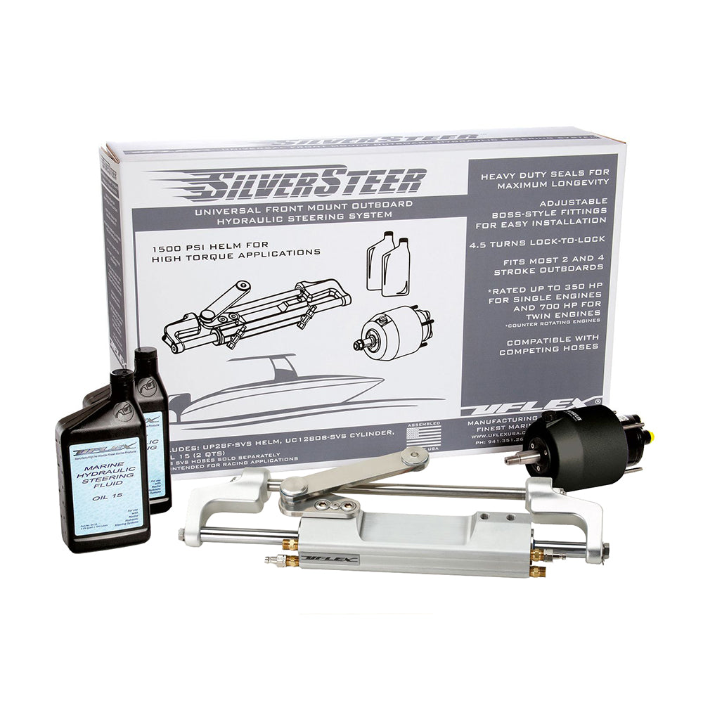 Uflex SilverSteer Universal Front Mount Outboard Hydraulic Tilt Steering System - 1500PSI V1 SILVERSTEER 1TB