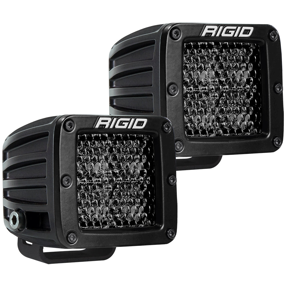 RIGID Industries D-Series Pro Spot Diffused Midnight Surface Mount - Pair 202513BLK