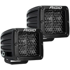 RIGID Industries D-Series Pro Spot Diffused Midnight Surface Mount - Pair 202513BLK