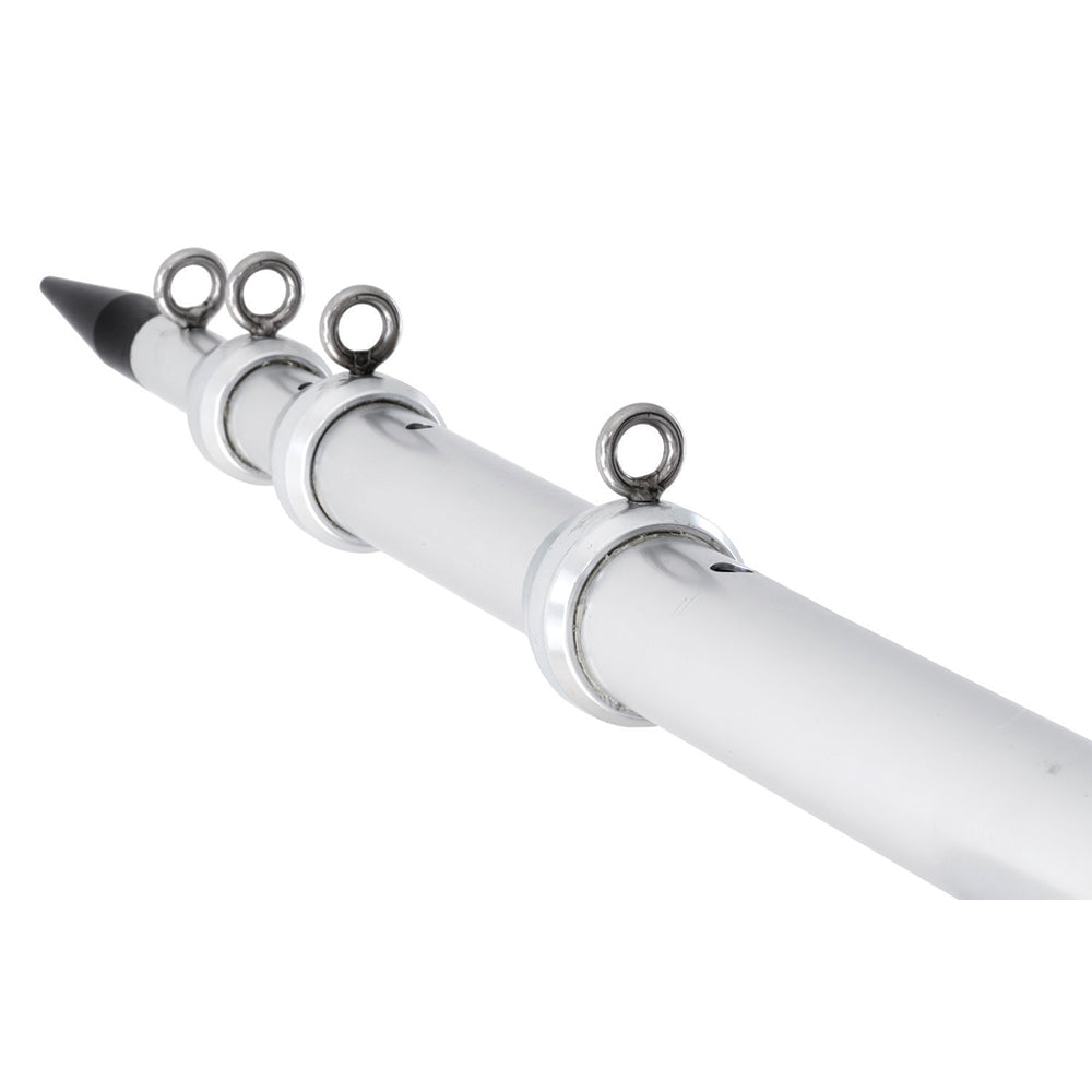 Tigress 88924 XD Telescoping Aluminum Outrigger Poles - 15&#39; - 1-1/2" OD Silver