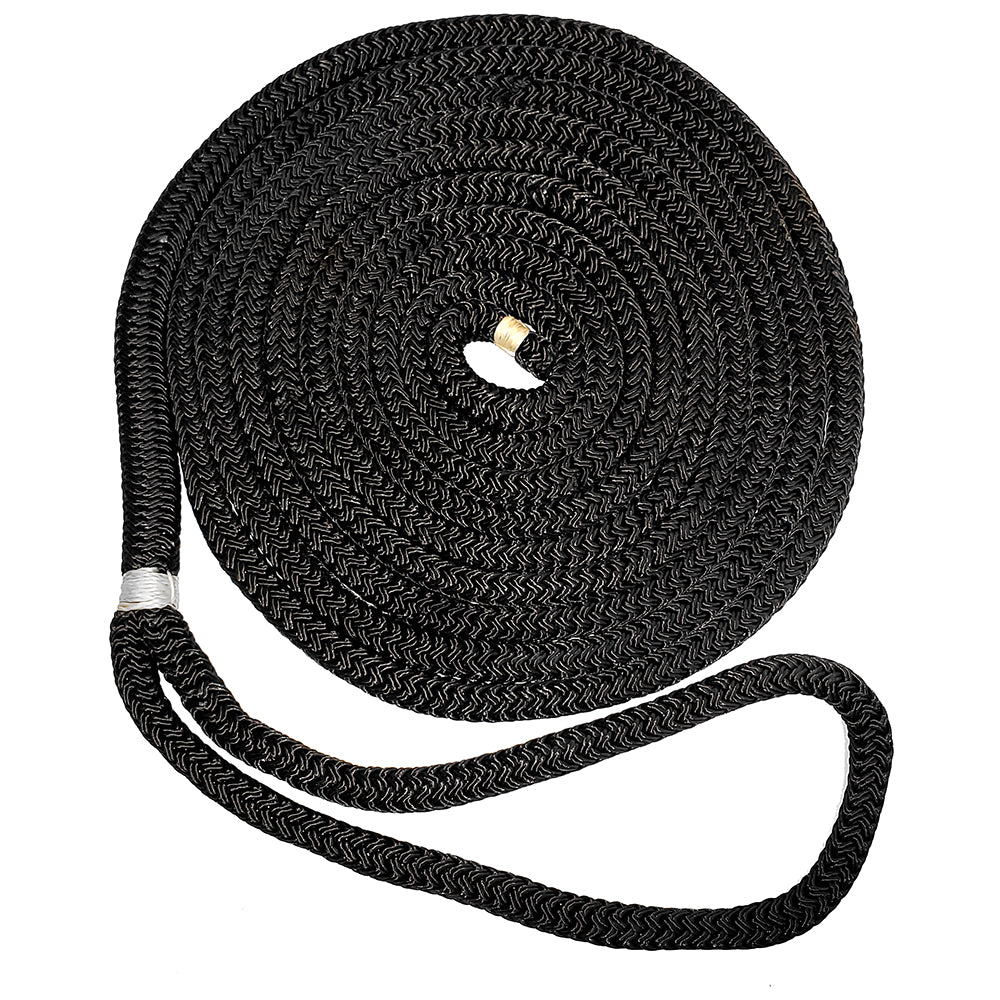 New England Ropes 5/8" Double Braid Dock Line - Black - 50' C5054-20-00050