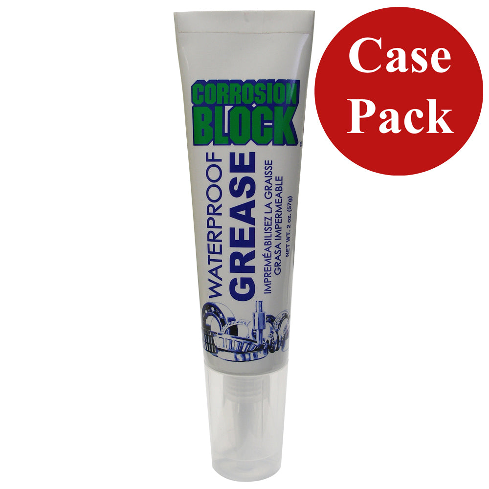 Corrosion Block High Performance Waterproof Grease - 2oz Tube - Non-Hazmat, Non-Flammable & Non-Toxic *Case of 24* 25002CASE