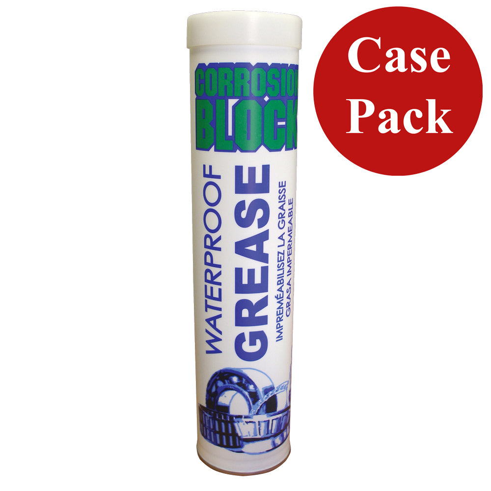 Corrosion Block High Performance Waterproof Grease - 14oz Cartridge - Non-Hazmat, Non-Flammable & Non-Toxic *Case of 10* 25014CASE