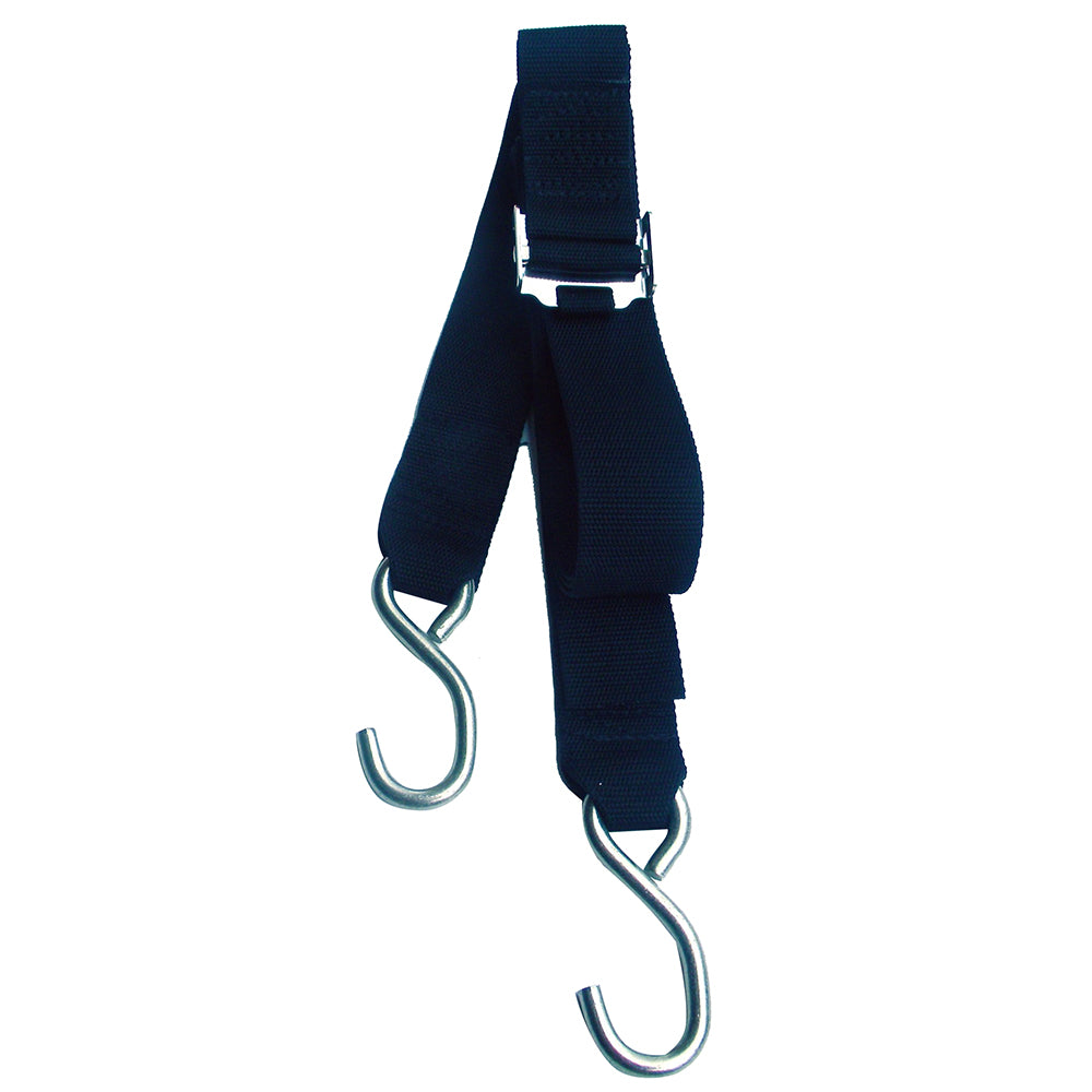 Rod Saver Stainless Steel Roller Buckle Gunwale Tie-Down - 2" x 20' SS/GW220