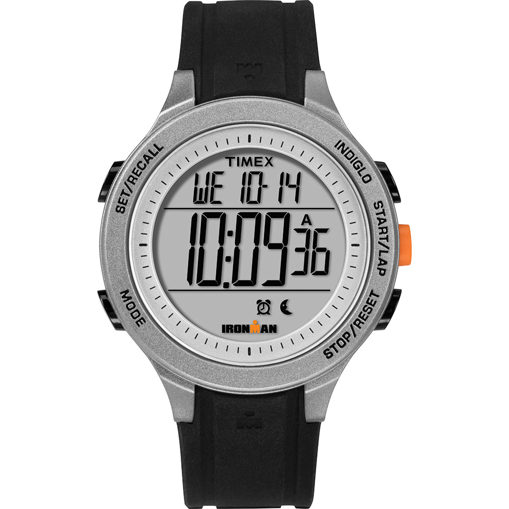Timex IRONMAN Essential 30-Lap Unisex Watch - Black/Grey/Orange TW5M24600JV