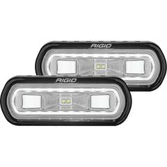 RIGID Industries SR-L Series Surface Mount Spreader Light - Black Housing - White Halo 53120
