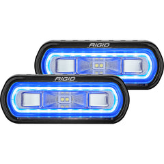 RIGID Industries SR-L Series Surface Mount Spreader Light - Black Housing - Blue Halo 53121