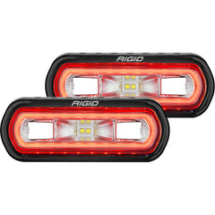 RIGID Industries SR-L Series Surface Mount Spreader Light - Black Housing - Red Halo 53122