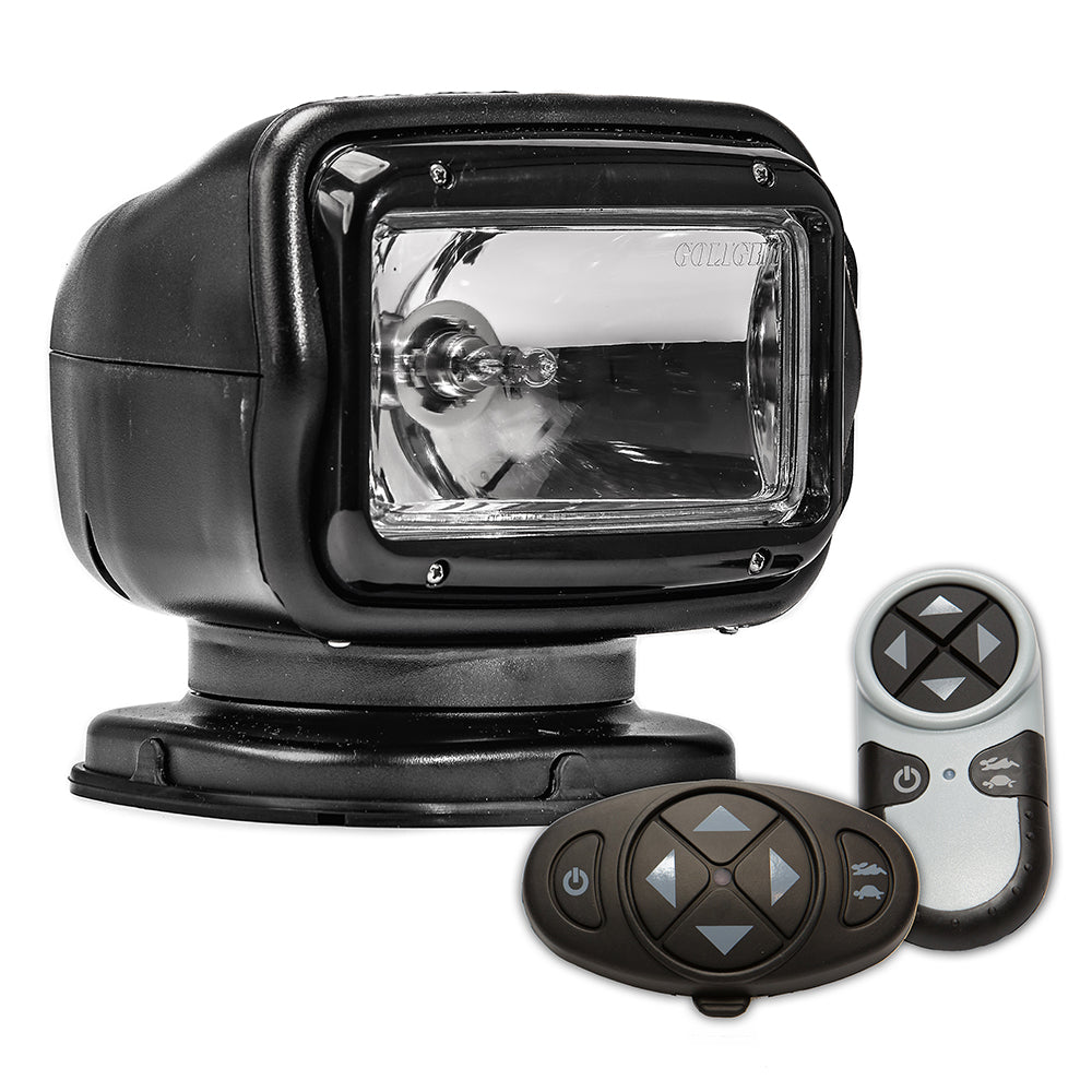 Golight Radioray GT Series Permanent Mount - Black Halogen - Wireless Handheld & Wireless Dash Mount Remotes 2057GT