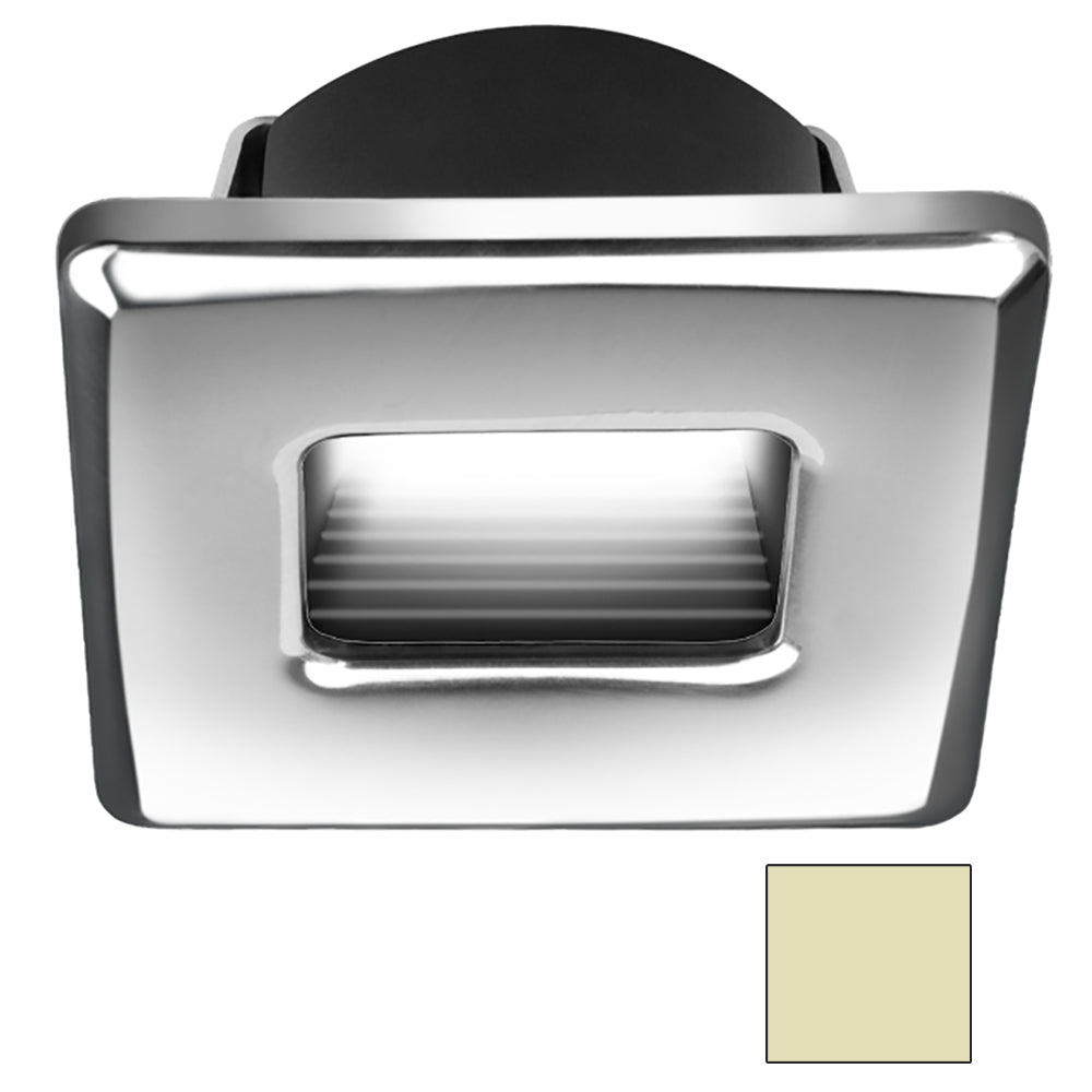 i2Systems Ember E1150Z Snap-In - Polished Chrome - Square - Warm White Light E1150Z-12CAB