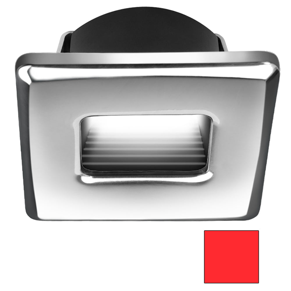 i2Systems Ember E1150Z Snap-In - Polished Chrome - Square - Red Light E1150Z-12H