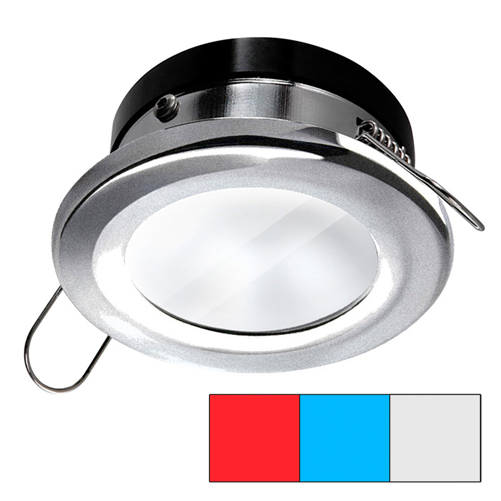 i2Systems Apeiron A1120 Spring Mount Light - Round - Red, Cool White & Blue - Brushed Nickel A1120Z-41HAE