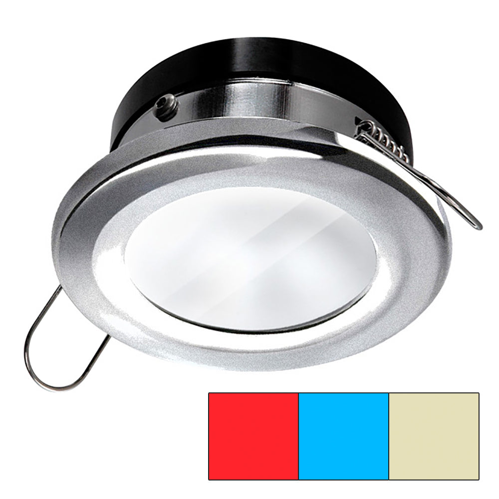 i2Systems Apeiron A1120 Spring Mount Light - Round - Red, Warm White & Blue - Brushed Nickel A1120Z-41HCE