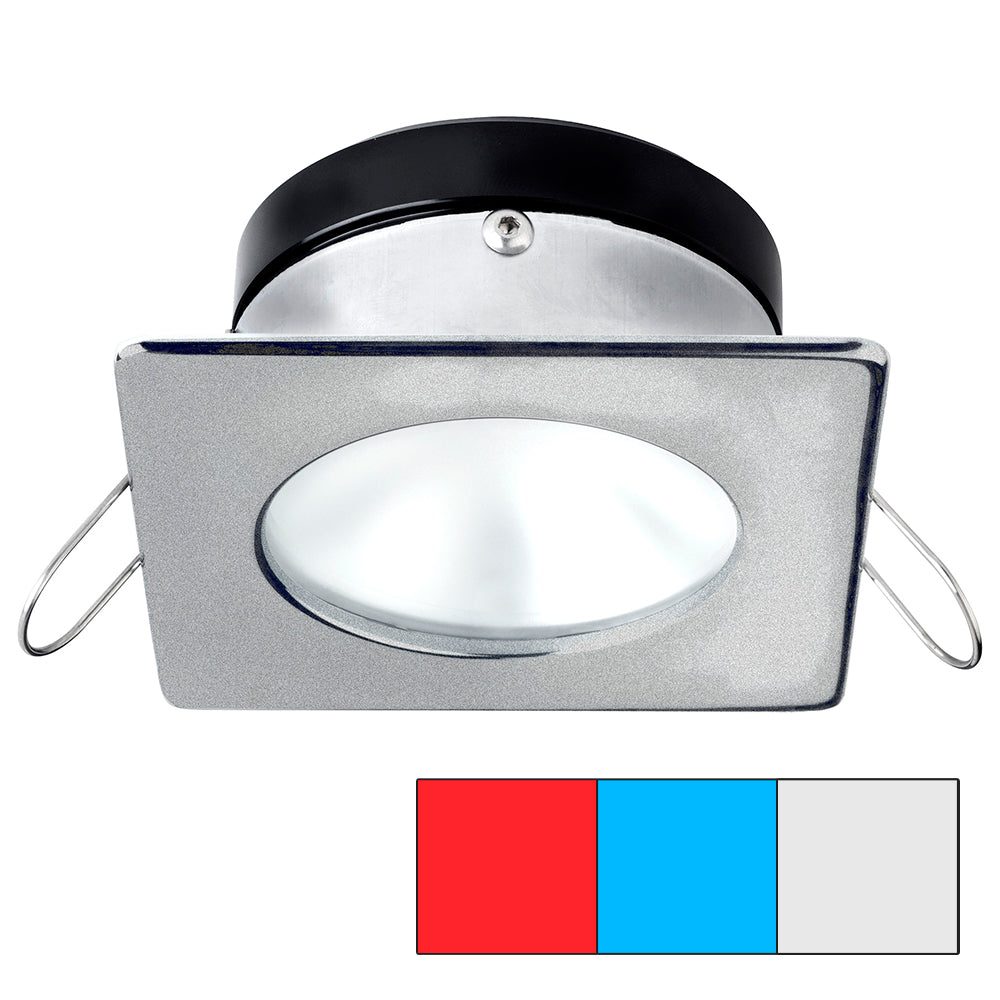 i2Systems Apeiron A1120 Spring Mount Light - Square/Round - Red, Cool White & Blue - Brushed Nickel A1120Z-42HAE