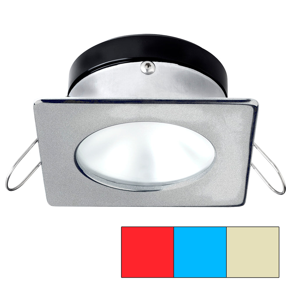 i2Systems Apeiron A1120 Spring Mount Light - Square/Round - Red, Warm White & Blue - Brushed Nickel A1120Z-42HCE