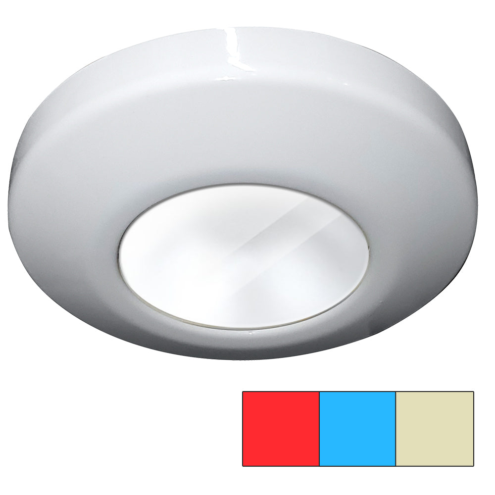 i2Systems Profile P1120 Tri-Light Surface Light - Red, Warm White & Blue - White Finish P1120Z-31HCE