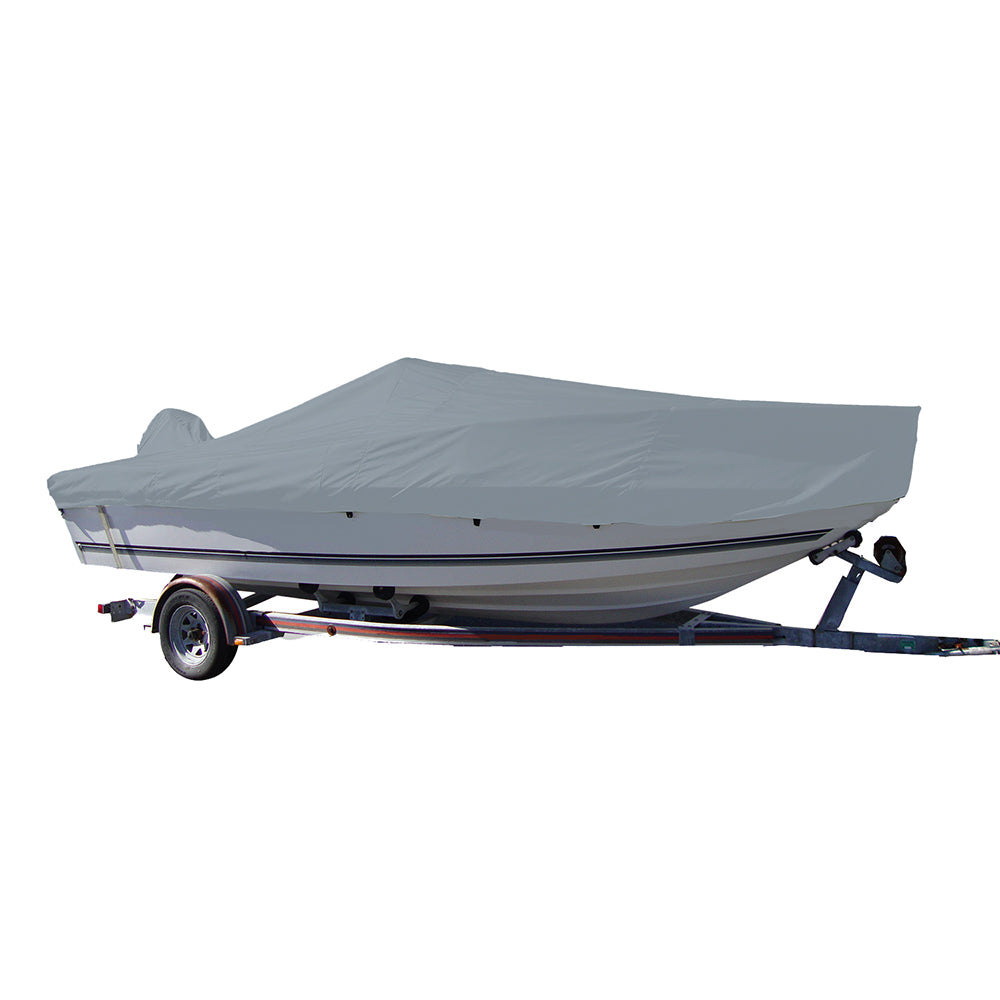 Carver 70020P-10 Performance Poly-Guard Styled-to-Fit Boat Cover f/20.5' V-Hull Center Console Fishing Boat - Grey