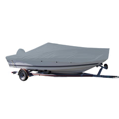 Carver 70020P-10 Performance Poly-Guard Styled-to-Fit Boat Cover f/20.5' V-Hull Center Console Fishing Boat - Grey