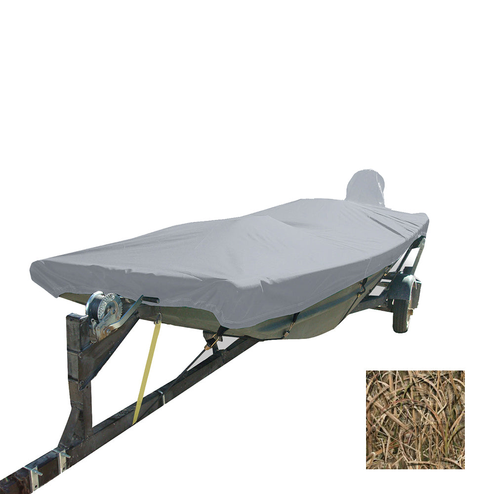Carver Performance Poly-Guard Styled-to-Fit Boat Cover f/12.5' Open Jon Boats - Shadow Grass 74200C-SG